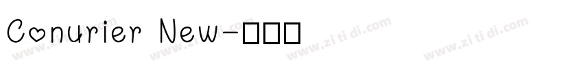 Conurier New字体转换